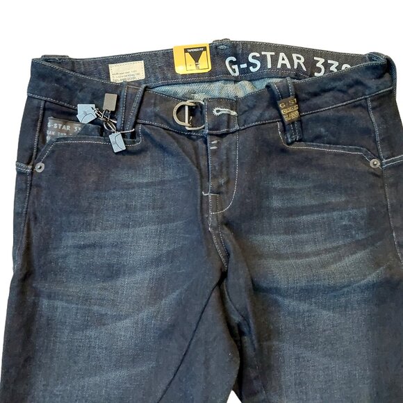 Retro Vintage G-Star Raw 3301 Minic Tapered Aspen Denim Jeans Pants Sz 25 NWT - Picture 5 of 12